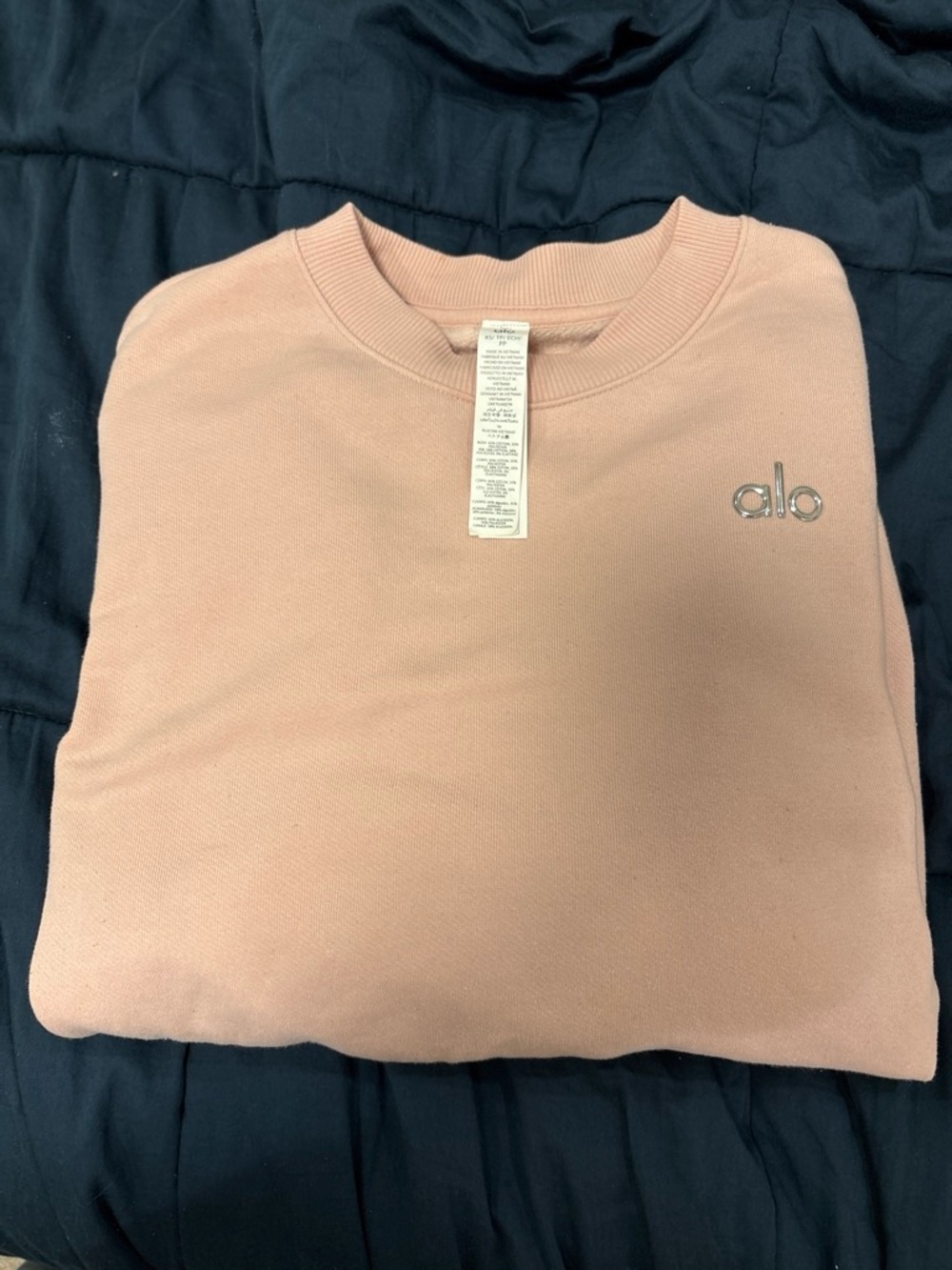 ALO Yoga womens Crewneck Sweater in pink quartz